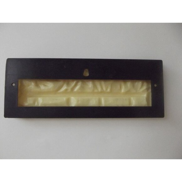 The Lords Supper Wall Plaque Beige Plastic On Black Jesus Christ & Disciples 6.5 - Picture 4 of 4